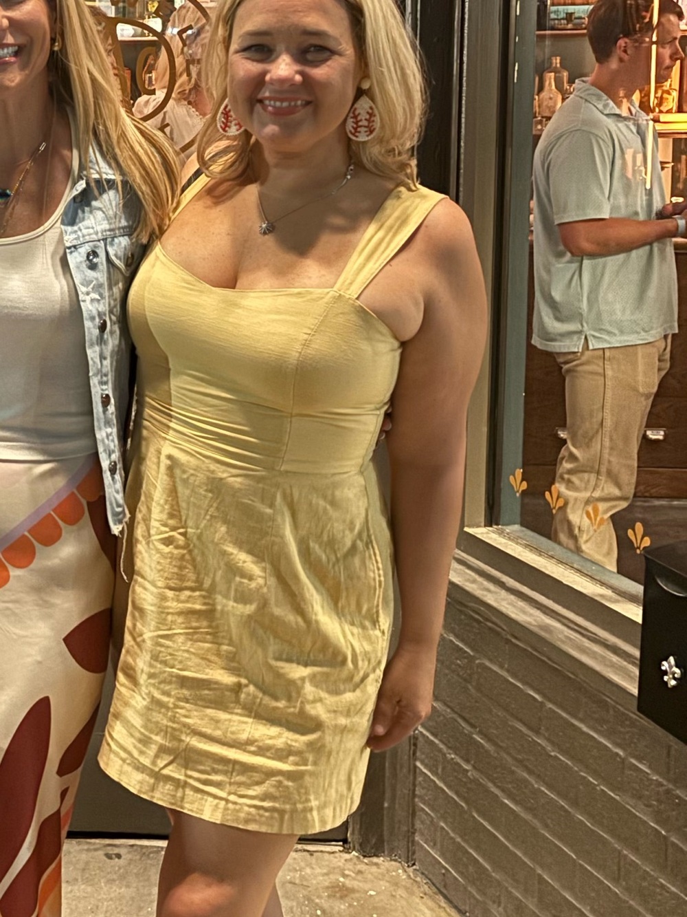 Abercrombie & Fitch Butter Yellow Smocked Dress